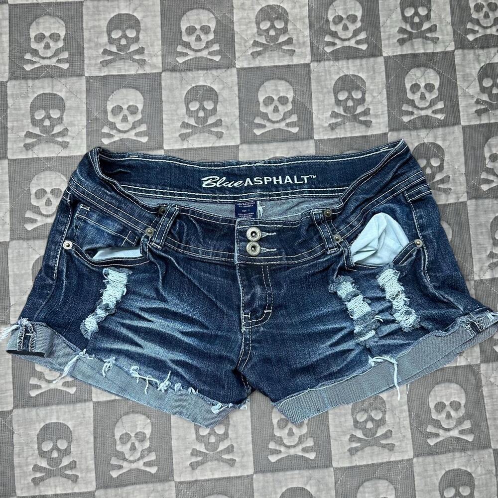 Y2k low rise mini shorts